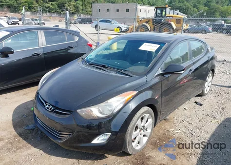 2013 Hyundai Elantra Limited z USA, uszkodzony, nr VIN KMHDH4AE3DU614403